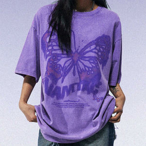 Camisetas informales de alta calidad para mujer, camisetas informales de algodón a la moda con logotipo impreso personalizado para mujer - Product Image 4