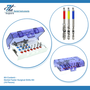 Kit de taladro quirúrgico más rápido Instrumentos dentales y de implantes Manual de acero inoxidable de alta calidad Hecho en Pakistán - Product Image 3