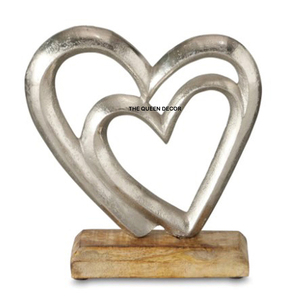 Escultura de Aluminio con Forma Única, Chapada en Oro, Decoración Moderna para el Hogar, Restaurantes y Cafeterías - Product Image 2