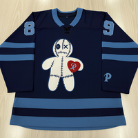 Jersey Hoki Es Berkualitas Tinggi yang Dapat Dijual 100% Poliester Jersey Hoki Kustom Sublimasi Pakaian Hoki Es Bersulam