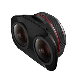 핫 세일 OEM RF5.2mm F2.8 L 듀얼 어안 렌즈 3D 가상 현실, 180 도 VR EOS R5 호환 블랙