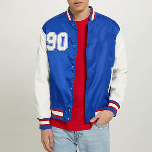 Chaquetas Varsity de Invierno para Hombre, de Alta Calidad, Manga Larga, Logotipo Frontal Personalizable, Lona - Product Image 1