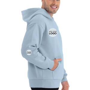 Sudadera con Capucha de Felpa, 52% Algodón Peinado y Hilado en Anillo Airlume, 48% Poliéster - Product Image 3