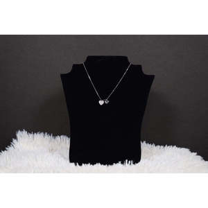 Collar de Plata de Ley 925 Silverings con Diseño de Corazón Todo en Uno, Baño de Rodio, Oro Rosa y Diamantes, Cadenas Modernas para Compromiso - Product Image 1