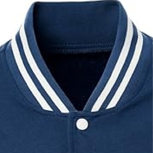 Veste universitaire bleu marine et blanc, style classique Letterman contrastant, vêtements d'extérieur, prix de gros abordable - Product Image 4
