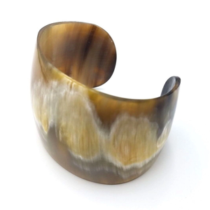 Meilleures ventes Bracelet jonc de couleur corne naturelle fait à la main Bijoux indiens avec accents de perles pour cadeaux - Product Image 2