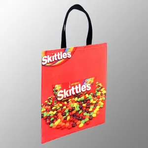 full color custom digitally printed canvas tote shopping promotion bag upload your design and order your own bag online