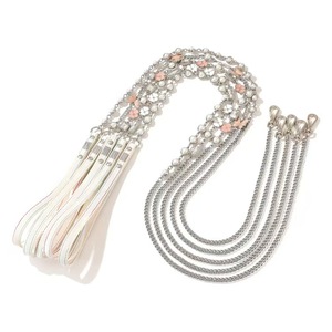 Correa de perro mariposa perla-estilo de lujo-cuerda de tracción decorada con joyería-Cadena de hadas para fotografía de mascotas de boda - Product Image 3