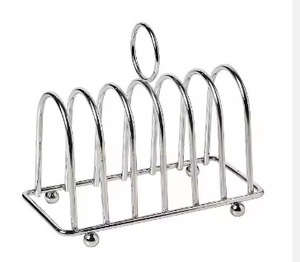 Stainless Steel Exclusive Quality <b>Kitchen</b> Toast <b>Rack</b> High Selling 6 Slice Bread Holder and Stand for Home and <b>Kitchen</b> Usage - Product Image 4
