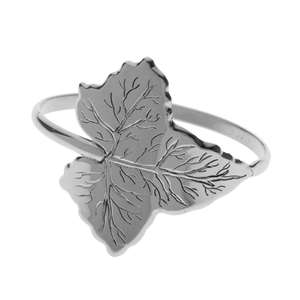 Rond de serviette en or pour décor de mariage feuille coulée avec pétale porte-mouchoirs de luxe ronds de serviette en métal décoratifs écologiques et réutilisables - Product Image 5