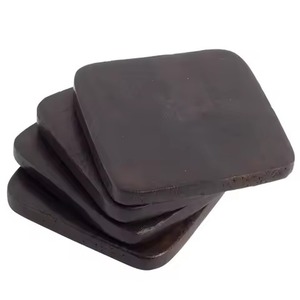 Lot de 4 sous-verres en bois de forme carrée parfaits pour la décoration de table - Product Image 3