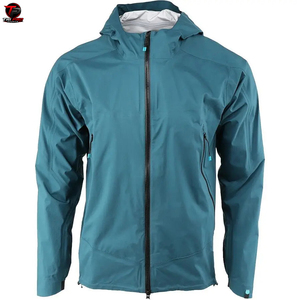 Chaqueta Cortavientos Impermeable Ecológica para Hombre, con Capucha, Cierre Completo, Transpirable, Softshell, Servicio OEM, Logotipo Personalizado, Casual - Product Image 3
