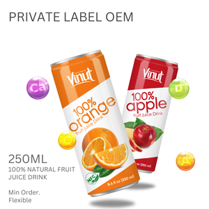 Etiqueta privada/refresco de bebidas al por mayor-250ml naranja y rosa guayaba jugo de fruta natural agua bebida enlatada-muestra gratis - Product Image 4