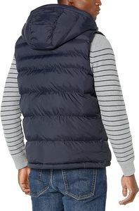 Gilet d'hiver pour homme, en laine et coton, respirant, coupe-vent, écologique, sans manches, imperméable, grande taille, vêtements d'extérieur - Product Image 4