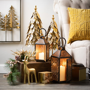 Custom Logo Golden Metal Christmas <b>Tree</b> <b>Tabletop</b> Decor Christmas Decorative Metal Table Object At Wholesale Price - Product Image 4
