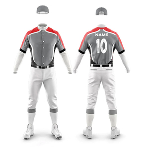 High Quality Baseball Sportswear Set Breathable Quick Dry Fabric <b>Light</b> Weight and Comfortable Uniform for Adults - Product Image 4