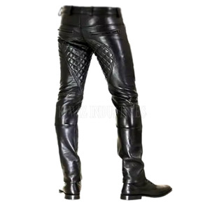 Dernier modèle de pantalon en cuir streetwear gay, design personnalisé, taille haute, léger, coupe droite, décontracté, tissu de haute qualité, prix raisonnable, OEM - Product Image 2