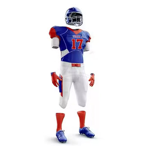 Uniforme de football américain de haute qualité, personnalisé pour hommes, manches courtes, respirant, vente en gros, dernier design - Product Image 4