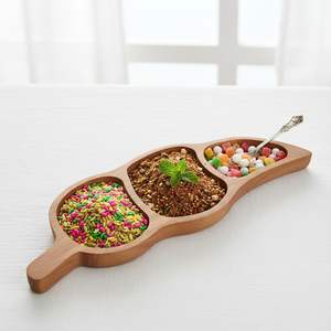 Bandeja de Servir de Madera Más Vendida, Natural, Templada, Pulida, Duradera, Portátil, Ecológica, Disponible para Uso - Product Image 1