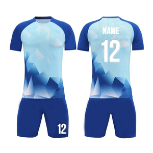 เสื้อฟุตบอลพิมพ์ลายซับลิเมชันสูงชุดกีฬาโพลีเอสเตอร์แห้งเร็วสำหรับผู้ใหญ่สำหรับการฝึกเป็นทีมพร้อมโลโก้ของตัวเอง - Product Image 1