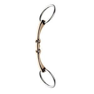 Broca De Filete de anillo suelto de cobre, broca de caballo de acero inoxidable con boca de cobre, tachuela ecuestre, equipo de entrenamiento y equitación - Product Image 6