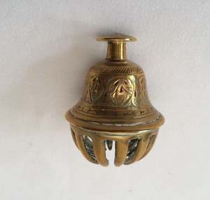 Latón Manjira Tingsha carillón tibetano sonido curación Rekie Bell Cymbals barco grande Armchor Bell bronce antiguo barco campana, elegante - Product Image 6