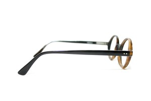 Montures de lunettes pour hommes en corne de buffle faites à la main, design rond naturel, lunettes optiques tendance en stock, fabriquées par Mehak Impex - Product Image 6