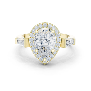 10K Emerald Cut Diamond Ring Luxury Jewelry Gift - Product Image 4