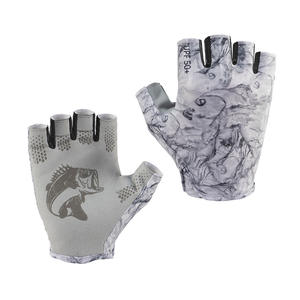 ถุงมือตกปลาแบบครึ่งนิ้ว ป้องกันรังสียูวี ผลิตจากโพลีเอสเตอร์ กันน้ำและระบายอากาศได้ดี ราคาดีที่สุด ถุงมือสำหรับกีฬากลางแจ้ง - Product Image 3