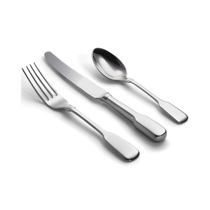 Stainless Steel <b>Spoon</b> <b>Fork</b> Exquisite Wedding Tableware <b>Set</b> with Round Handle Modern Salad Server <b>Set</b> - Product Image 3