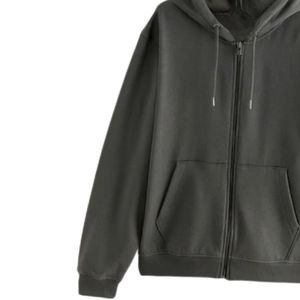 Nouveau sweat à capuche zippé pour homme de qualité, en molleton de coton, chaud, décontracté, uni, à manches longues, streetwear, vente en gros personnalisée - Product Image 6