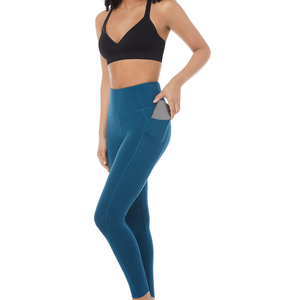 Wholesale Custom High Waisted Sports <b>Workout</b> Yoga Pants <b>Leggings</b> For Women Soft Polyester Gym Fitness <b>Leggings</b> <b>With</b> <b>Pocket</b> - Product Image 4