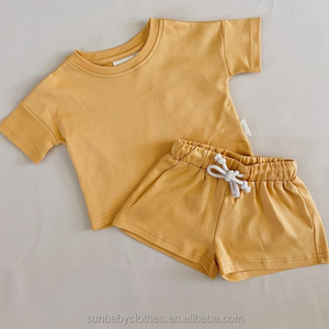 Summer 2pcs Children Sports Style Tracksuits <b>T</b>-<b>shirts</b> and Shorts Baby Kids Clothing Sets <b>T</b>-<b>shirt</b> <b>Suit</b> Short Sleeve Shorts - Product Image 5