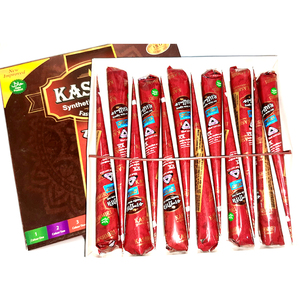 Henna Kashmiri Mehendi Marrón Rojo Oscuro Negro Pasta de Color Sintético en Cono 25 Gramos Apto para la Piel de Larga Duración - Product Image 2