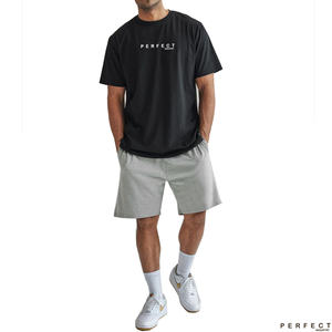 Parfaits t-shirts et ensembles courts de qualité supérieure vêtements pour hommes t-shirts + shorts de couleurs unies avec logo personnalisé ensembles de survêtement de gymnastique - Product Image 6