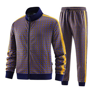 ชุดวอร์มขนแกะคุณภาพสูงของผู้ชายวินเทจสตรีทแวร์กางเกงวิ่งกีฬาที่มีการระเหิดขาตรงยูนิเซ็กส์สำหรับกีฬาฤดูหนาว - Product Image 2