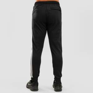 Pantalon Palazzo Noir Femme Respirant Décontracté avec Bande Latérale Taille Mi-Haute Fermeture Élastique Taille XL Essentiels Jeunesse - Product Image 2