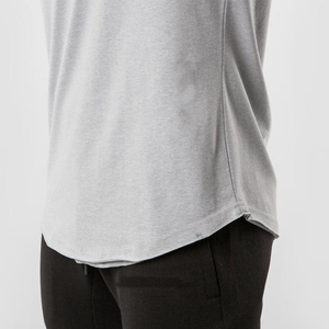 Wholesale Newest Design Custom 95% Cotton 5% Elastane <b>Mens</b> <b>T</b> <b>Shirt</b> <b>Scoop</b> <b>Neck</b> <b>T</b>-<b>shirt</b> for <b>men</b> loose fit Gym Fitted <b>T</b>-<b>shirt</b> - Product Image 5