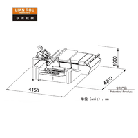 Machine à coudre automatique Lianrou pour bordures de matelas et protège-matelas, avec fonction de bobinage de ressorts, pour mousse à mémoire de forme et latex, haute vitesse 3000