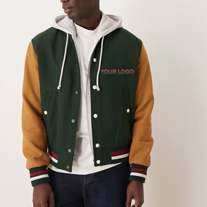 High Quality Custom Chenille Embroidered College Baseball <b>Bomber</b> <b>Jacket</b> for <b>man</b> Custom Made Short Length <b>Varsity</b> <b>Jacket</b> - Product Image 4