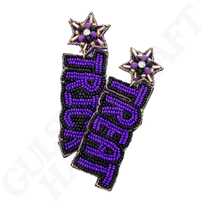 Boucles d'oreilles en perles faites à la main pour Halloween Trick or Treat Bijoux festifs et effrayants pour les fêtes costumées, les cadeaux et les célébrations d'octobre - Product Image 3