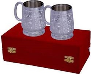 แก้วไวน์ทองเหลืองสไตล์เรโทร แกะสลักด้วยมือ ถ้วยโลหะวินเทจ ของตกแต่งงานแต่งงาน ของตกแต่งโต๊ะอาหาร - Product Image 1