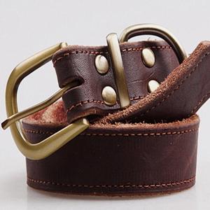 Collar de perro de cuero de vaca 100% de calidad superior hecho a mano más vendido con hebilla de latón resistente anillo en D y remaches - Product Image 4