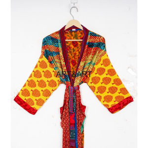 ชุดคลุมท้องผ้าไหมสไตล์ญี่ปุ่นวินเทจชุดกิโมโนยาวคอวีเสื้อคลุมปาร์ตี้ชายหาดผ้าไหมหรูหราสำหรับเจ้าสาวชุดฮันนีมูน - Product Image 4