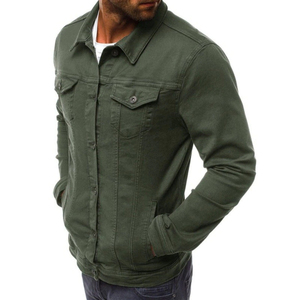 Vente en gros Nouvelle veste pour hommes Veste d'hiver en jean zippée personnalisée OEM élégante pour hommes Veste de rue Hip Hop surdimensionnée pour hommes - Product Image 5