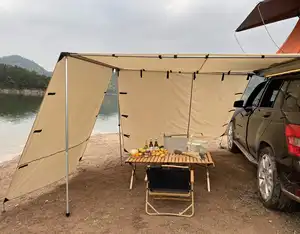 Toldo lateral pop-up para carro, tecido oxford, fornecimento de fábrica, toldo para acampamento, telhado à prova d'água, ao ar livre, para acampamento, para uso ao ar livre