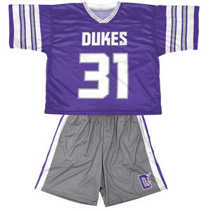 Uniformes de crosse sublimés par coutume en 100% tissus de maille de polyester/shorts sublimés de lacrosse en maille de polyester - Product Image 4