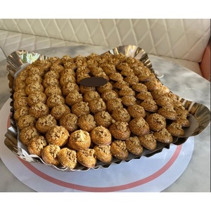 Bandeja de Metal Dorado de la mejor calidad, nueva elegancia, Mesa para el hogar, bandeja para servir dulces de Chocolate para celebración, plato de Chocolate - Product Image 6