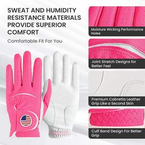 Gant de golf en cuir Cabretta fabriqué à la main de qualité supérieure Confort de prise en main Durabilité Respirant Léger Imperméable Droitier - Product Image 6