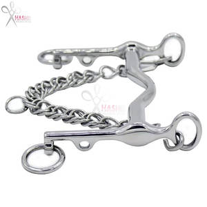 Bocado de Caballo de Acero Inoxidable Resistente, Tipo Derby, con Punta Baja y Trenzada, para Entrenamiento y Control Ecuestre, Marca HASHIR - Product Image 5